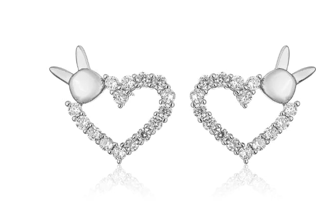 Heart Stud Earrings