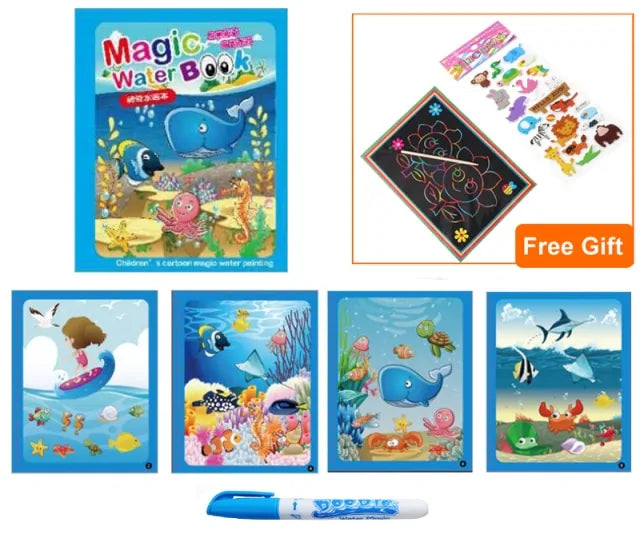 Magic Water Drawing Coloring  Book