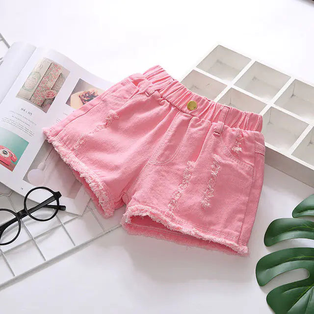 New Western Style Girls Denim Shorts