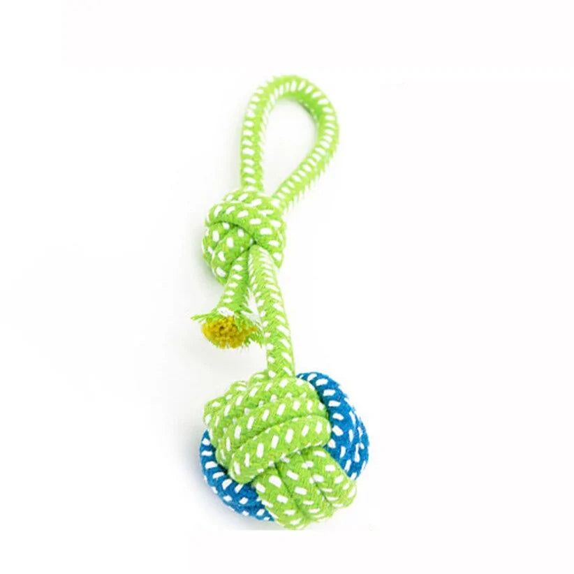 Green Rope Ball Toy for Large Small Dog Cat