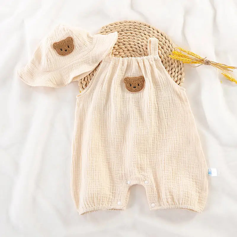 Summer Baby Clothes With Cap