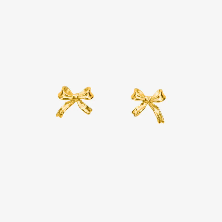 Ribbon Stud Earrings