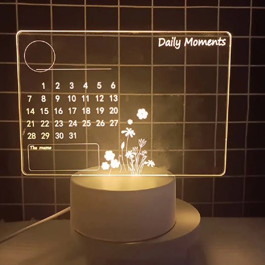 Night Light Changing Memo Board Creative Led Lamp