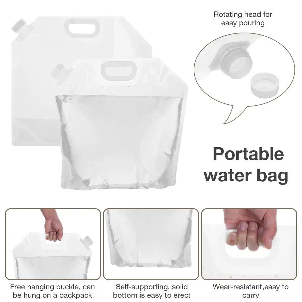 3/5/10L Outdoor Camping Water Bag Container