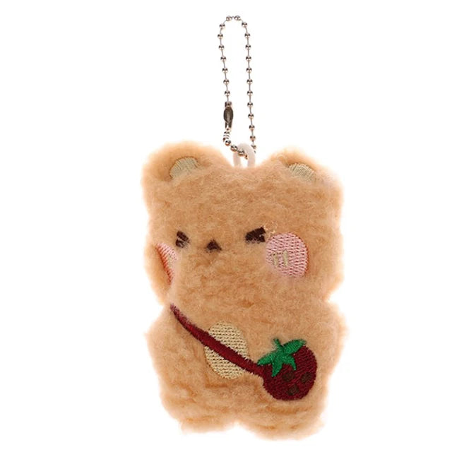 Cute Stars Plush Toy Doll Squeak Keychain