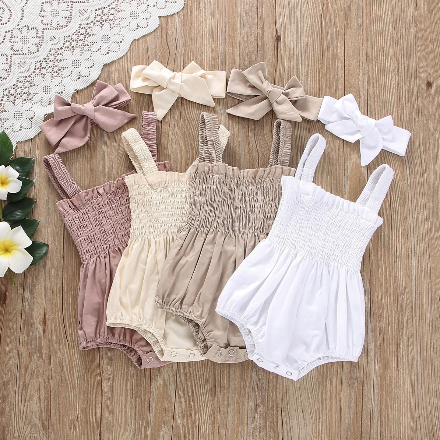 Infant Baby Girls Summer Jumpsuit Rompers